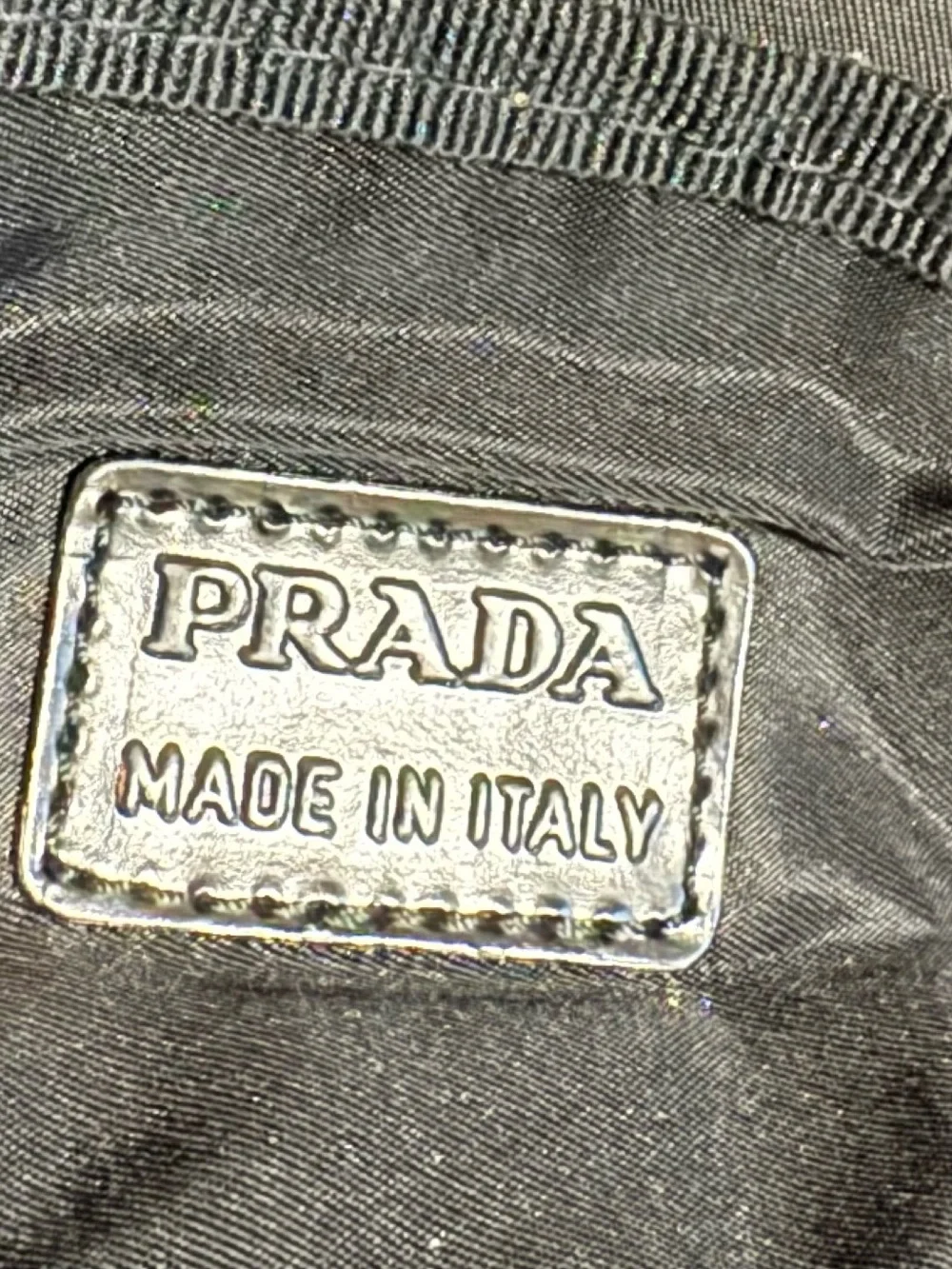 Prada Black Nylon Toiletry Pouch Cosmetic Case 100% Authentic